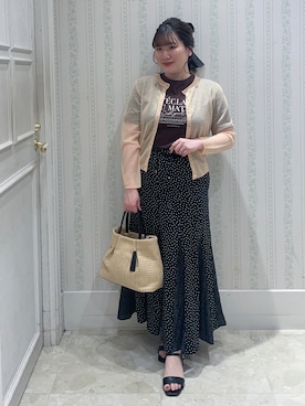 「grove（グローブ）のアイテム」を使った、Layjuさん（レディース・155cm）の春コーディネート