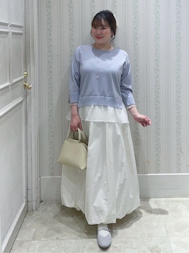 「COUP DE CHANCE（クードシャンス）のアイテム」を使った、Layjuさん（レディース・155cm）の春コーディネート