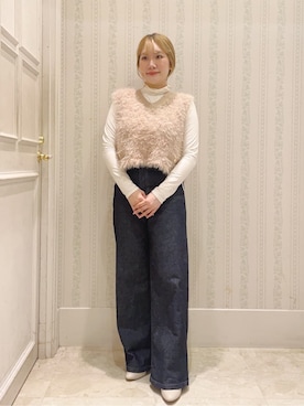 「SOMETHING（サムシング）のアイテム」を使った、Layjuさん（レディース・153cm）の秋コーディネート
