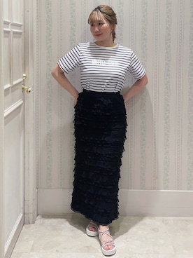 「Lee（リー）のアイテム（バッグ）」を使った、Layjuさん（レディース・155cm）の春コーディネート