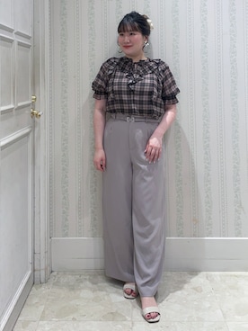 「オフィスカジュアル」｜Layjuさん（レディース・155cm）の夏コーディネート