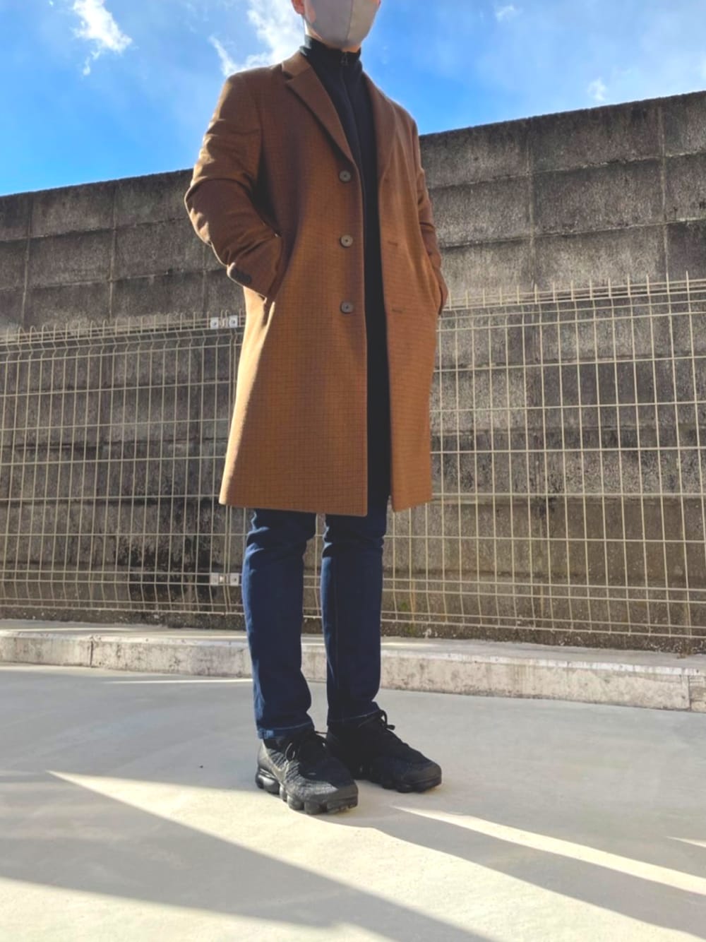 UNIQLO U ダブルフェイスコート チェスターコート Mサイズ ブラウン ユニクロ公式 | ダブルフェイスフーデットコート