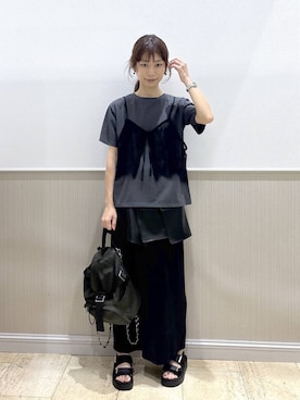「eL（エル）のアイテム」を使った、Shiraさん（レディース・166cm）の夏コーディネート