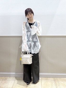 「LEPSIM（レプシィム）のアイテム（その他パンツ）」を使った、Shiraさん（レディース・166cm）の夏コーディネート
