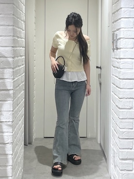 「FREE'S MART（フリーズマート）のアイテム（パンツ）」を使った、tomoemfmさん（レディース・156cm）の夏コーディネート