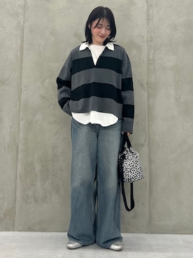 「Drifter（ドリフター）のアイテム（バッグ）」を使った、nachiさん（レディース・163cm）の冬コーディネート