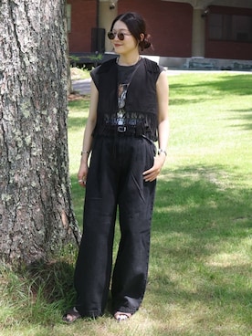 「GOOD ROCK SPEED（グッドロックスピード）のアイテム」を使った、nachiさん（レディース・163cm）の夏コーディネート