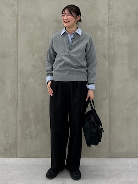 「Drifter（ドリフター）のアイテム（バッグ）」を使った、nachiさん（レディース・163cm）の冬コーディネート