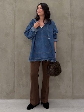「MOHI（モヒ）のアイテム」を使った、nachiさん（レディース・163cm）の秋コーディネート