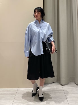 「Rouge vif（ルージュヴィフ）のアイテム」を使った、RUKAさん（レディース・160cm）の春コーディネート