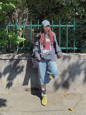 「BEAMS HEART（ビームスハート）のアイテム」を使った、ulinさん（レディース・155cm）の春コーディネート