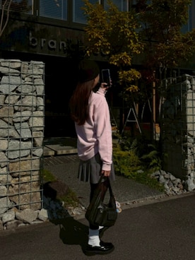 「アイテム（ニットキャップ/ビーニー）」を使った、aoiさん（レディース・159cm）の秋コーディネート