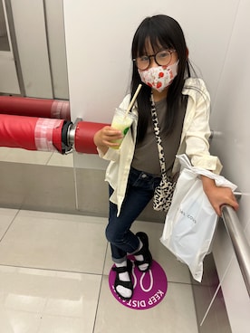 ena‪𓂃𓂂🍃さん（キッズ・120cm）の春コーディネート