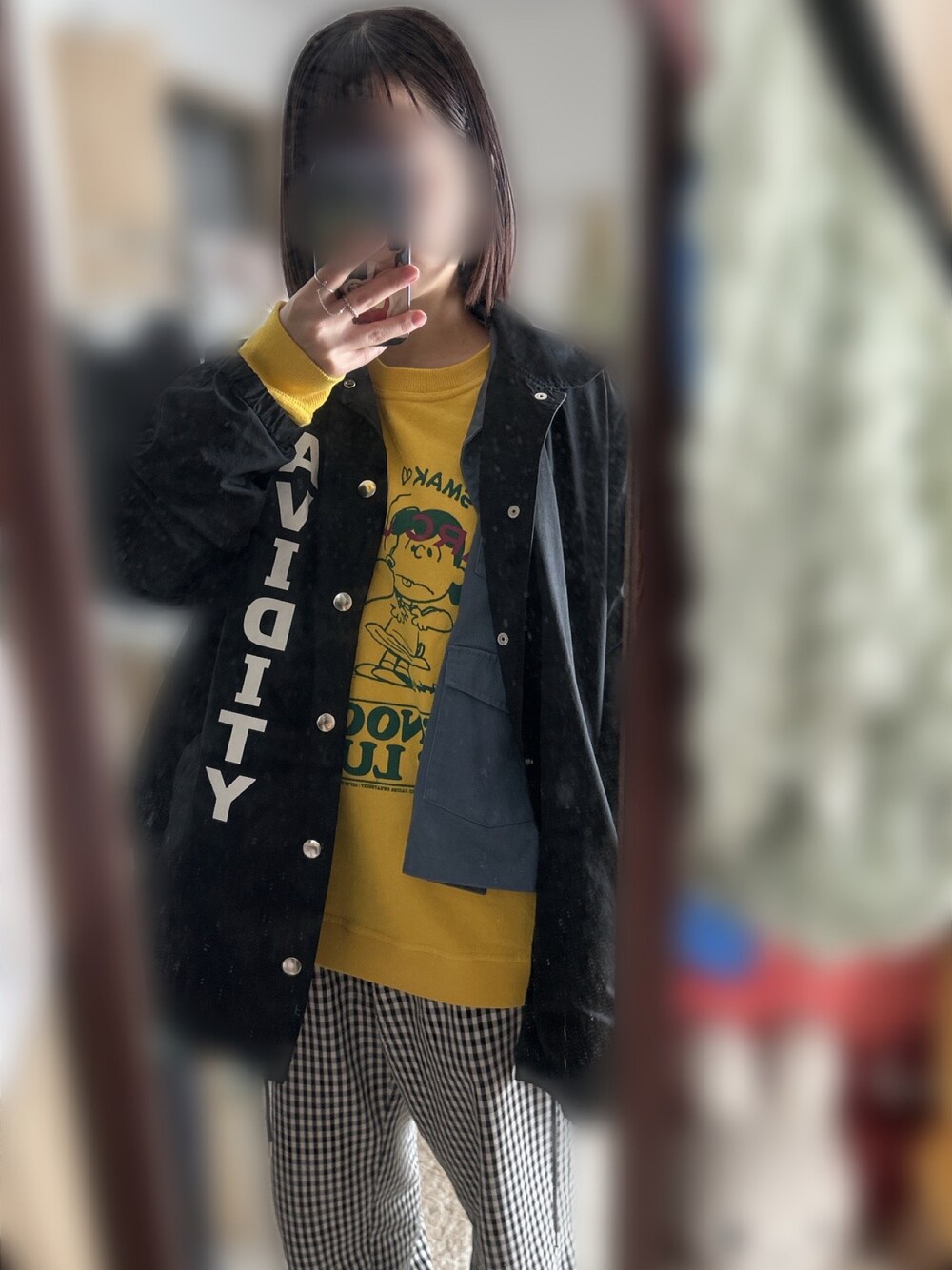「MARC JACOBSのアイテム（トップス、イエロー系）」を使った、げってぃさん（レディース・152cm）の冬コーディネートの1枚目の写真