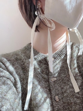 「Dior（ディオール）のアイテム（ピアス（片耳用））」を使った、Sanaさん（レディース・164cm）の冬コーディネート
