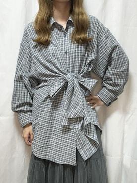 「AS as know as（エーエス アズノウアズ）のアイテム（トップス）」を使った、kanさん（レディース・158cm）の秋コーディネート