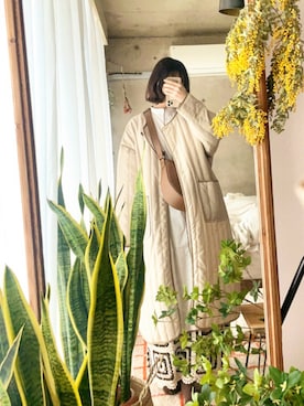 「PICCIN（ピッチン）のアイテム（その他アウター）」を使った、komugiさん（レディース・161cm）の春コーディネート