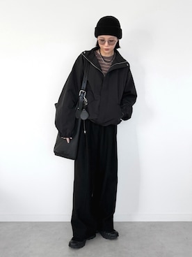 「アイテム（ジャケット/アウター）」を使った、OKIRIさん（レディース・161cm）の冬コーディネート