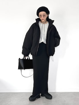 「アイテム（トップス）」を使った、OKIRIさん（レディース・161cm）の冬コーディネート