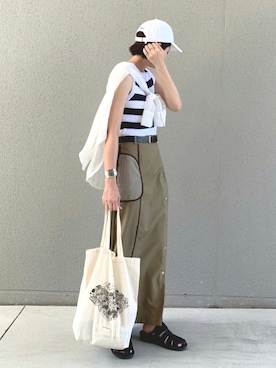 OKIRIさん（レディース・161cm）の夏コーディネート