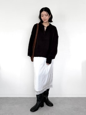 「NOGLE（ノグル）のアイテム」を使った、OKIRIさん（レディース・161cm）の秋コーディネート