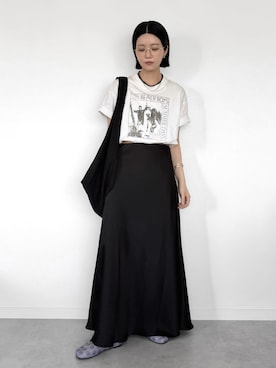 「Zoff（ゾフ）のアイテム」を使った、OKIRIさん（レディース・161cm）の夏コーディネート