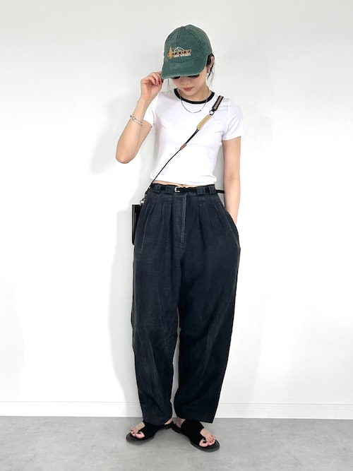 トップス Hanes BIOTOP TRIBLEND CROPPED TSHIRTS 2P ADAM ET ROPE'｜WOMEN【Hanes for BIOTOP】TRIBLEND CROPPED T