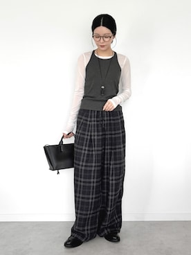 「TODAYFUL（トゥデイフル）のアイテム」を使った、OKIRIさん（レディース・161cm）の秋コーディネート