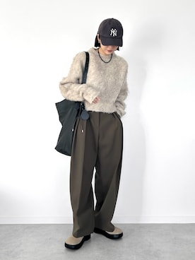 「BRADY（ブレディー）のアイテム」を使った、OKIRIさん（レディース・161cm）の冬コーディネート