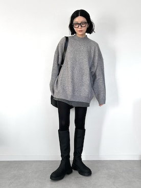 「アイテム（ショルダーバッグ）」を使った、OKIRIさん（レディース・161cm）の冬コーディネート