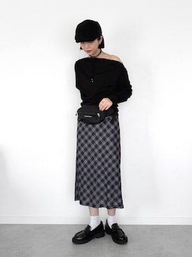 「NOGLE（ノグル）のアイテム」を使った、OKIRIさん（レディース・161cm）の春コーディネート