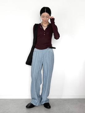 「TODAYFUL（トゥデイフル）のアイテム」を使った、OKIRIさん（レディース・161cm）の秋コーディネート