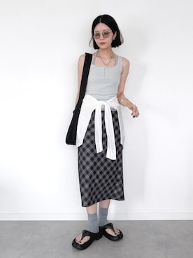 OKIRIさん(レディース・161cm)の夏コーディネート