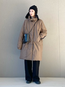 「WILD THINGS（ワイルドシングス）のアイテム（ジャケット/アウター）」を使った、OKIRIさん（レディース・161cm）の冬コーディネート