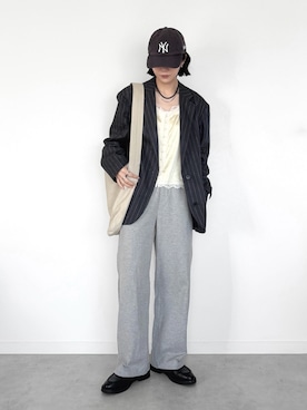 「H&M（エイチ・アンド・エム）のアイテム（シューズ）」を使った、OKIRIさん（レディース・161cm）の春コーディネート