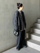 SOFTHYPHEN（ソフトハイフン）の「QUILTING MIX MOHAIR CARDIGAN