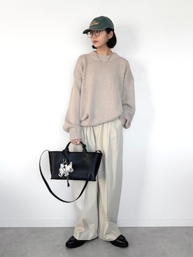 「H&M（エイチ・アンド・エム）のアイテム」を使った、OKIRIさん（レディース・161cm）の冬コーディネート