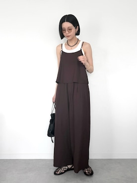 「anuke（アンヌーク）のアイテム」を使った、OKIRIさん（レディース・161cm）の春コーディネート