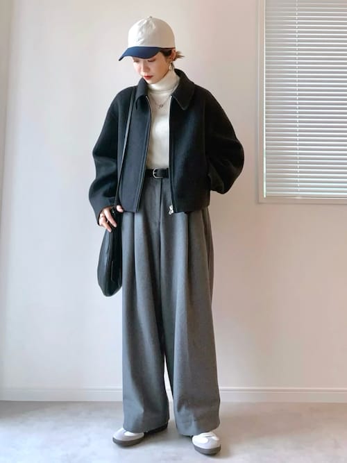 todayful ウールジップブルゾン