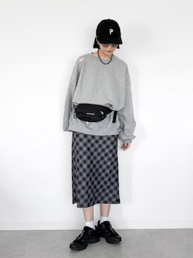 「notch.（ノッチ）のアイテム」を使った、OKIRIさん（レディース・161cm）の春コーディネート