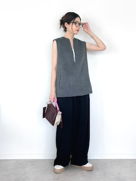 「CLANE（クラネ）のアイテム（スニーカー）」を使った、OKIRIさん（レディース・161cm）の秋コーディネート