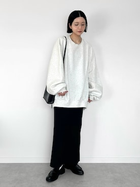 「アイテム（スウェット）」を使った、OKIRIさん（レディース・161cm）の秋コーディネート