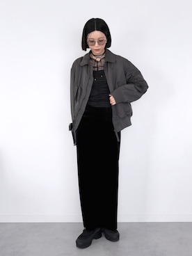 「PIENI（ピエニ）のPIENI　SHOULDER S（ショルダーバッグ、ブラック系）」を使った、OKIRIさん（レディース・161cm）の春コーディネート