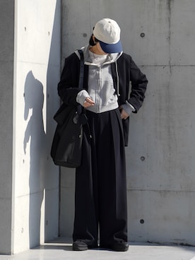 「BRADY（ブレディー）のアイテム」を使った、OKIRIさん（レディース・161cm）の冬コーディネート