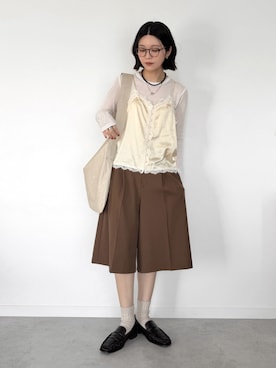 「アイテム（アクセサリー）」を使った、OKIRIさん（レディース・161cm）の春コーディネート