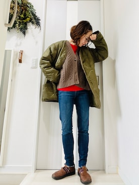 「アイテム（その他シューズ）」を使った、mavaさん（レディース・155cm）の冬コーディネート