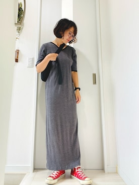 「アイテム（ワンピース/ドレス）」を使った、mavaさん（レディース・155cm・40代）の秋コーディネート