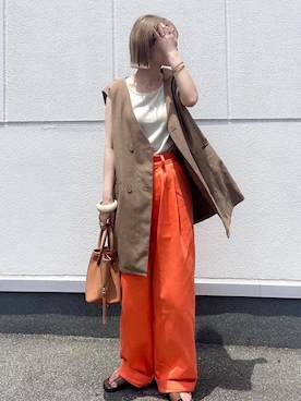 「AMAIL（アマイル）のアイテム」を使った、AMAILさん（レディース・161cm）の夏コーディネート