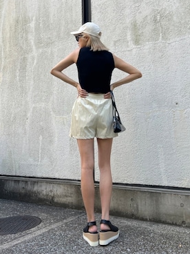 「AMAIL（アマイル）のアイテム（帽子）」を使った、AMAILさん（レディース・167cm）の夏コーディネート