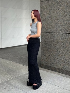 「AMAIL（アマイル）のアイテム」を使った、AMAILさん（レディース・155cm）の夏コーディネート